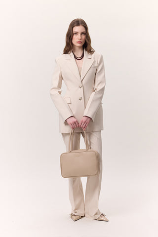 Premium Padded Fit Blazer Stone