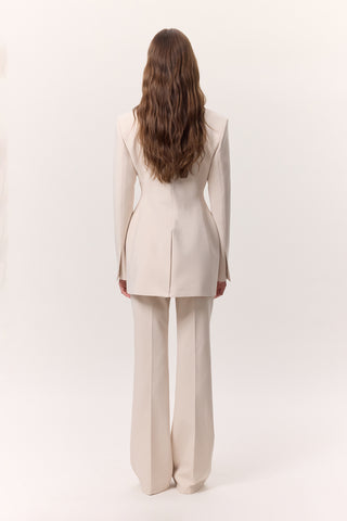 Premium Padded Fit Blazer Stone