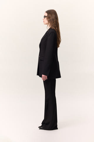 Premium Dolgulu Kesim Blazer Siyah