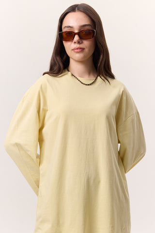 Oversize Long Sleeve T-Shirt Yellow