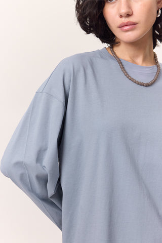 Oversize Long Sleeve T-Shirt Blue