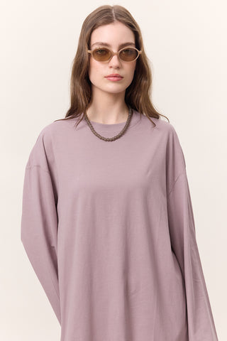 Oversize Long Sleeve T-Shirt Lilac