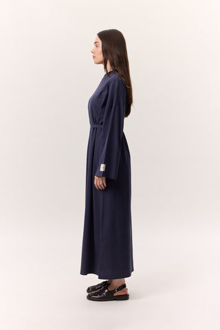 Long Oversized Dress Navy Blue