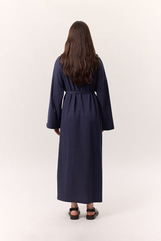 Long Oversized Dress Navy Blue