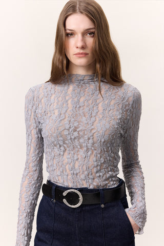 Hammered Buckle Faux Leather Belt Black