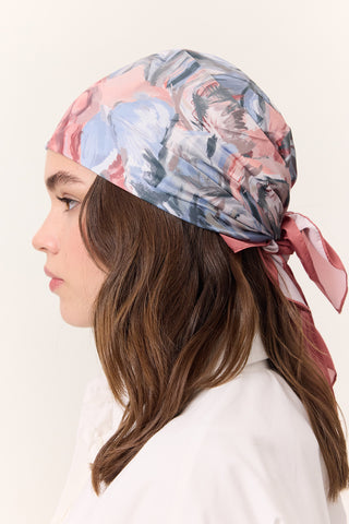 Patterned Satin Scarf Sofia Somon