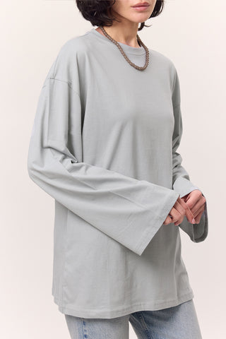 Oversize Long Sleeve T-Shirt Light Blue