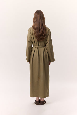 Long Oversized Dress Khaki