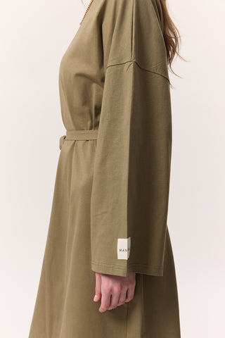 Long Oversized Dress Khaki