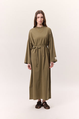 Long Oversized Dress Khaki