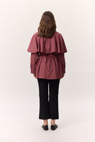 Cape Detail Shirt Dusty Rose