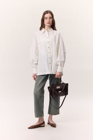 Wide Sleeve Shirt Ecru