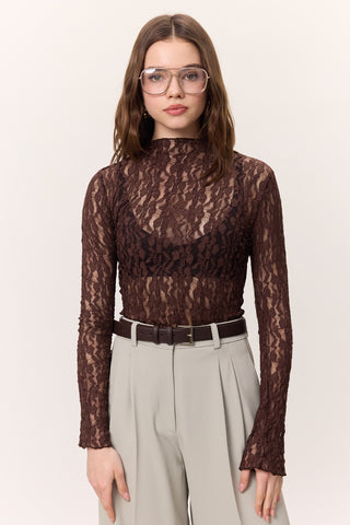 Dantelli Bodysuit Kahverengi