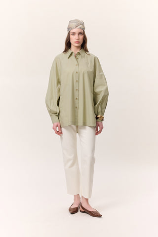 Wide Sleeve Shirt Pistachio