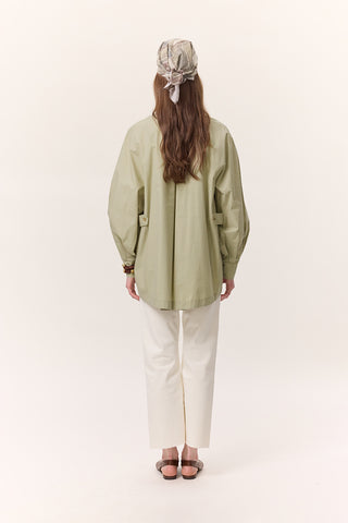 Wide Sleeve Shirt Pistachio