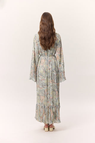 Patterned Crushed Tiered Dress Sophia Green