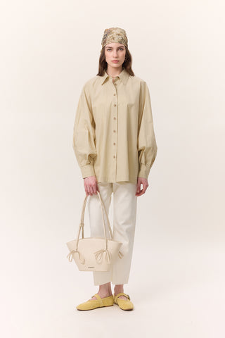 Wide Sleeve Shirt Yellow