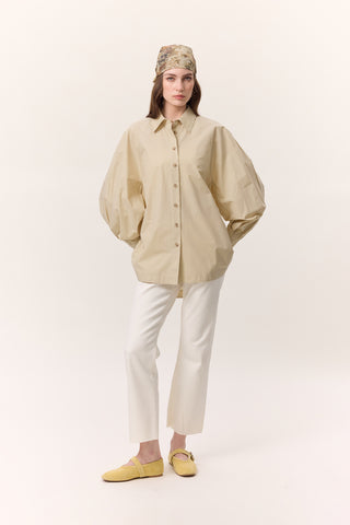 Wide Sleeve Shirt Yellow