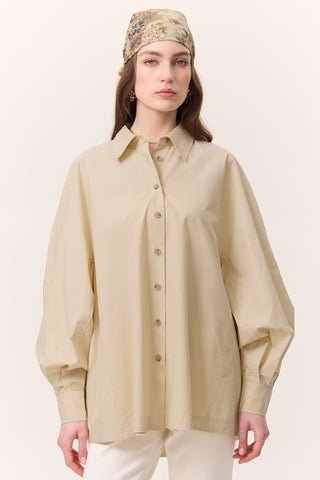 Wide Sleeve Shirt Yellow