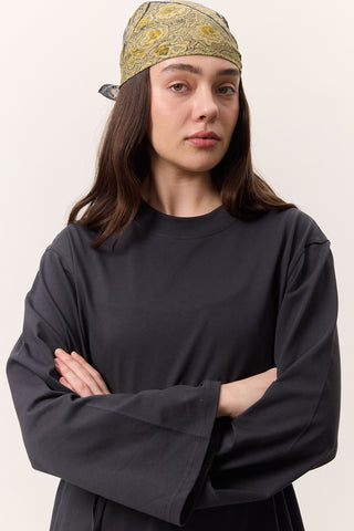 Oversized T-Shirt With Tie Detail Anthracite
