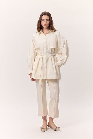 Trench-Style Shirt Soft Yellow