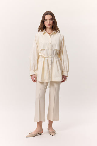 Trench-Style Shirt Soft Yellow