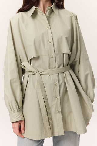 Trench-Style Shirt Pistachio Green