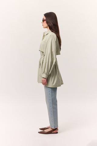 Trench-Style Shirt Pistachio Green