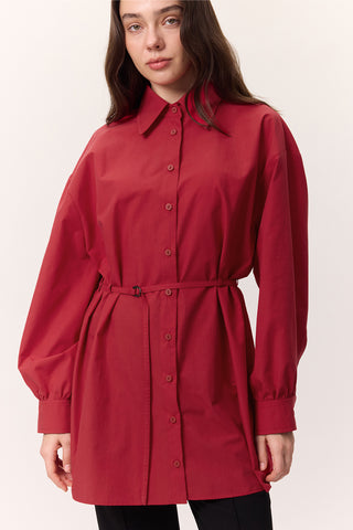 Belted Tunic Red