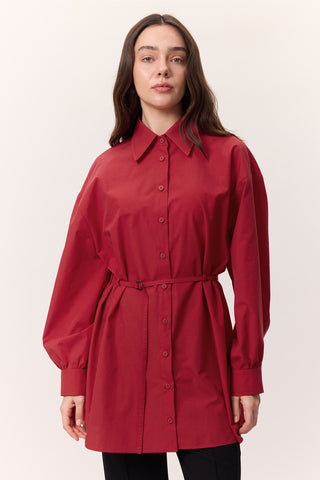 Belted Tunic Red