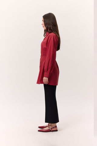 Belted Tunic Red