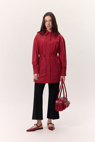 Belted Tunic Red