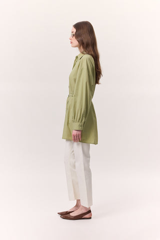 Belted Tunic Pistachio Green