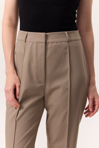 Straight-Leg Trousers Camel