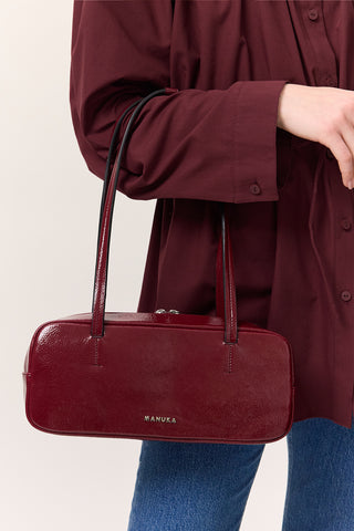 French Baguette Bag Burgundy