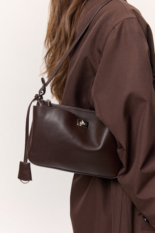 Arte Mini Baguette Bag Dark Brown