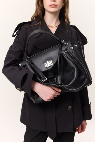 Arte Large Shoulder Bag Black