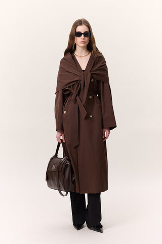 Arte Large Shoulder Bag Dark Brown