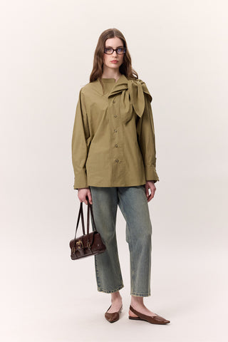 Mica Baguette Bag Brown