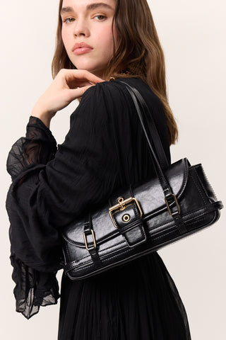 Mica Baguette Bag Black