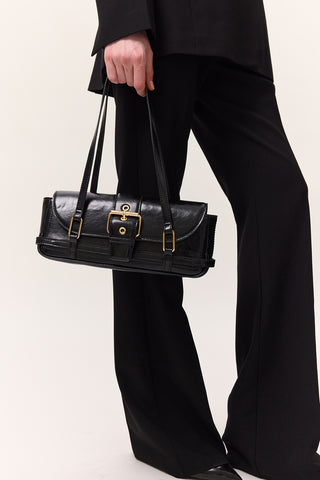 Mica Baguette Bag Black