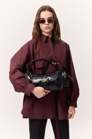 Mica Bag With Buckle Detail Black