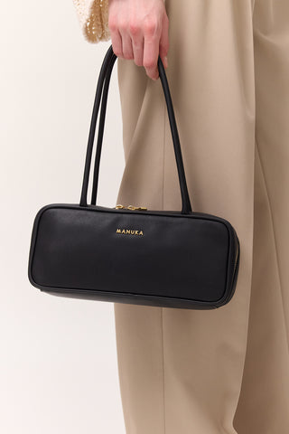 Simona Baguette Bag Black