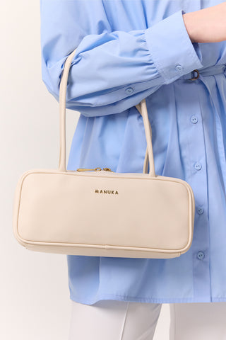 Simona Baguette Bag Beige