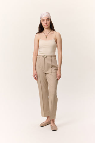 Straight-Leg Trousers Stone