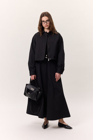 Premium Flared Skirt Black