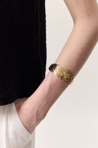 Multi-Wire Cuff Bracelet Gold