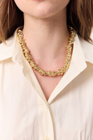 Twisted Chain Necklace Gold