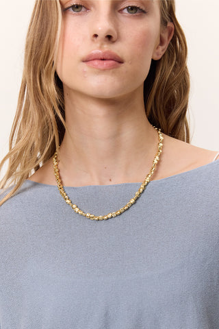 Delicate Beaded Necklace Gold