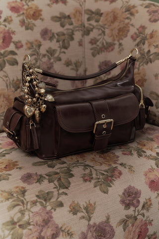Mica Bag With Buckle Detail Brown